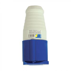 Enchufe Industrial Hembra Volante 2 P + T 16 A 220 V Azul