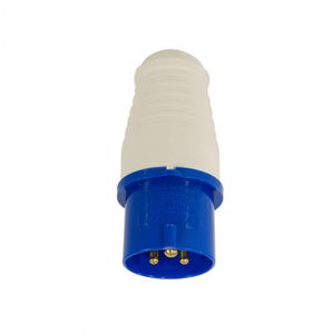 Enchufe Industrial Macho Volante 2 P + T 32 A 220 V Azul