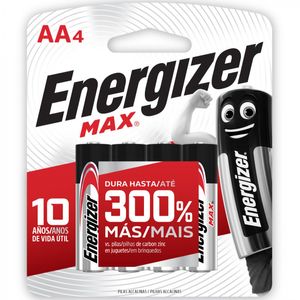 Pilas Alcalinas AA 4 un Energizer Max