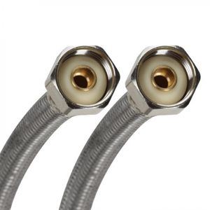 Flexible Lavamanos Inoxidable Hi-Hi 1/2 X 1/2" X 30 Cm