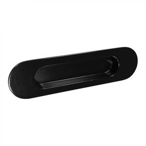 Asa Ovalada 107 mm Negro Mate