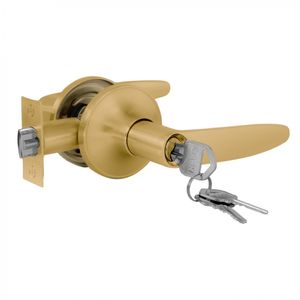 Cerradura Tubular Manilla Acceso Antimicrobiana Bronce Pulido