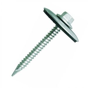 Tornillo Hexagonal Policarbonato Madera Con Sello Gigante #12 x 2" 50 un