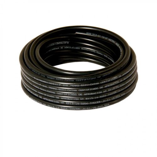 Cordón H05 2 x 0,75 / negro rollo 10 m