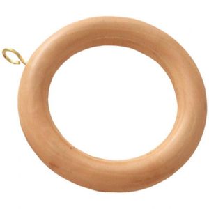 Argolla Madera 28 mm Natural 10 un