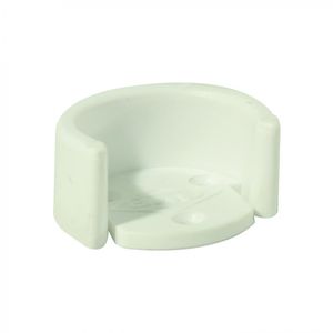 Soporte Cortina PVC U 24 mm Blanco 2 un