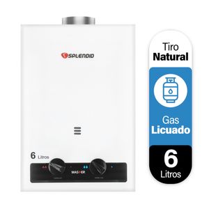 Calefont Master 6 L Gas Licuado Tiro Natural Ionizado