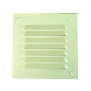 Celosía De Ventilación Aluminio 15 x 15 cm Esmaltado Blanco
