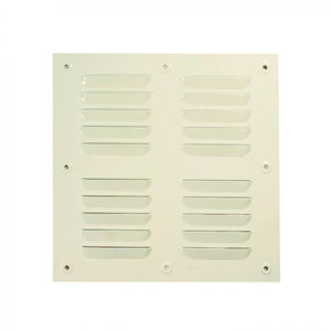 Celosía De Ventilación Aluminio 20 x 20 cm Esmaltado Blanco