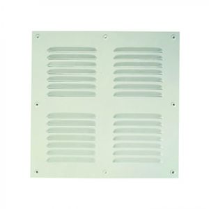 Celosía De Ventilación Aluminio 30 x 30 cm Esmaltado Blanco