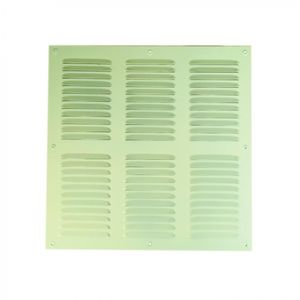 Celosía De Ventilación Aluminio 40 x 40 cm Esmaltado Blanco