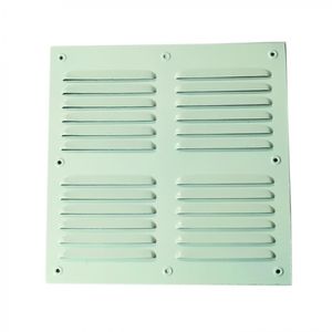 Celosía De Ventilación Aluminio 25 x 25 cm Esmaltado Blanco