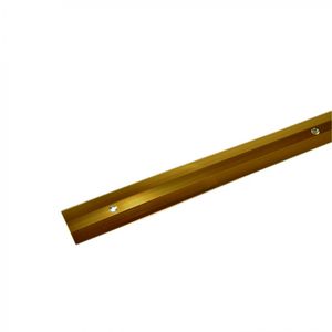 Cubrejunta Plana Con Tornillo Aluminio 1 m Oro