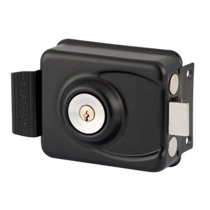 Cerradura De Sobreponer Robbusta 7100 2 Pitones Negra