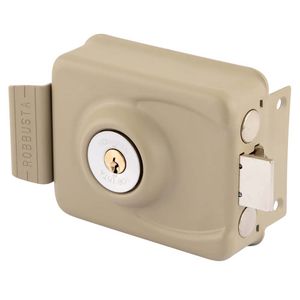 Cerradura De Sobreponer Robbusta 7200 2 Pitones Beige