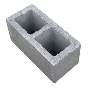 Bloque Hormigón Liso 15 x 20 x 40 cm Gris Roan