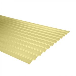 Plancha Fibra De Vidrio Ondulado 0,5 x 850 x 2500 mm Amarillo