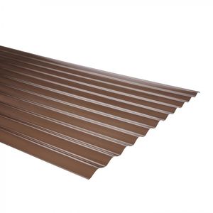 Plancha Policarbonato Premium Ondulado 0,7 x 812 x 3000 mm Bronce