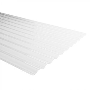 Plancha Policarbonato Premium Ondulado 0,7 x 812 x 2500 mm Transparente