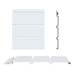 Siding PVC Spiegel D4 3,81 m Blanco