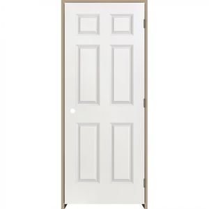 Kit Puerta Precolgada Sinfonía 70 x 200 cm Apertura Izquierda HDF Prepintada Blanco