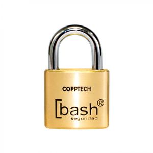 Candado Liso Antibacteriano S50 50 mm Bronce
