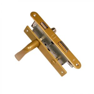 Cerradura De Embutir Manilla Baño Clásica B40 Bronce inoxidable