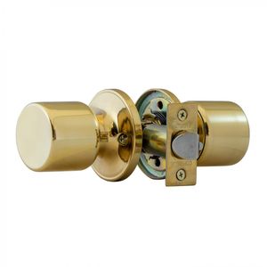 Cerradura Tubular Pomo Acceso 440 Bronce Pulido