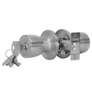 Cerradura Tubular Pomo Dormitorio Tulipa 615 Acero Inoxidable