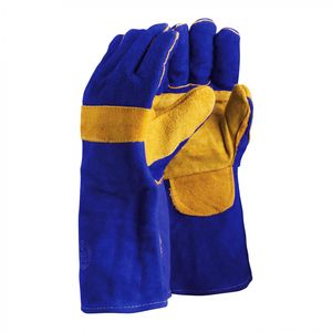 Guante Soldador Con Kevlar Descarne Azul