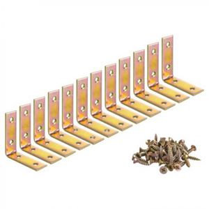 Escuadra Silla 1 1/2" Acero Zincado 12 un