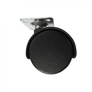 Rueda Nylon Con Base 40 mm Negro