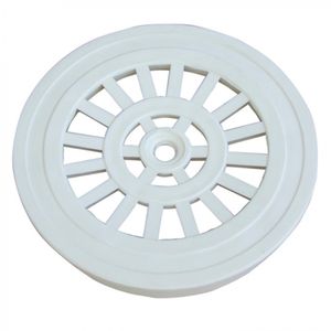 Rejilla Pileta Redonda Blanca 4"