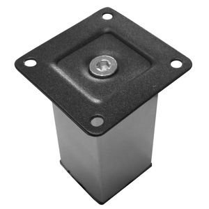 Pata Mueble Cuadrada 38 x 38 mm Niquel