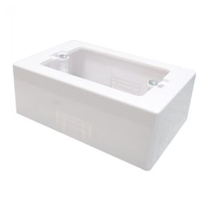 Caja Chuqui PVC Sobrepuesta Cuadrada Blanco