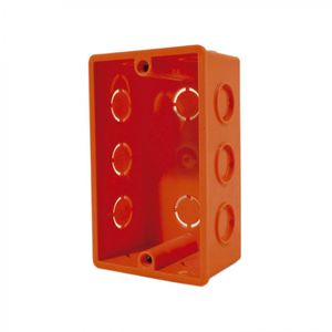 Caja De Distribución Embutida 99 x 60 x 40 mm Con Inserto Naranjo