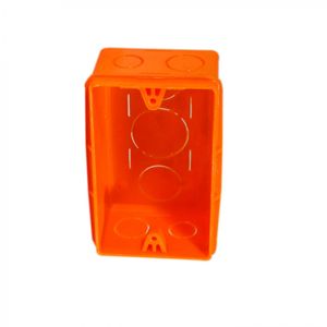 Caja De Distribución Embutida Universal 16 x 20 x 25 mm Naranjo