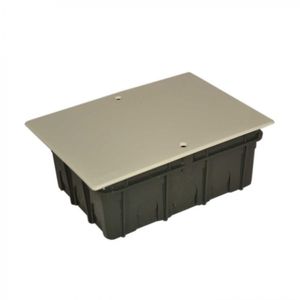 Caja De Distribución Embutida 165 x 115 x 70 mm Multiuso Con Tapa Gris