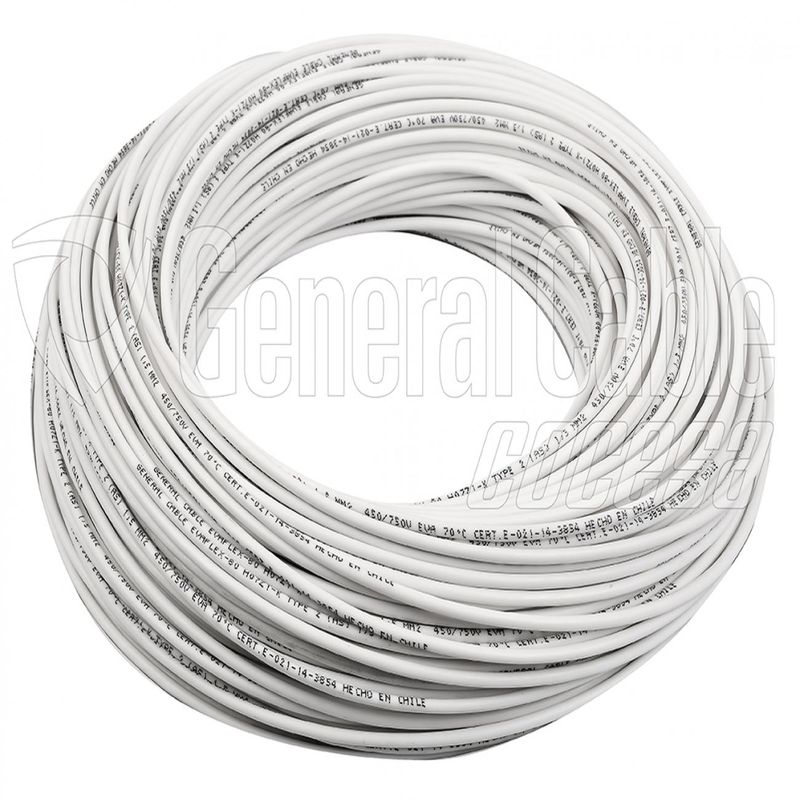 Cable Evaflex 1,5 mm2 blanco rollo 100 m