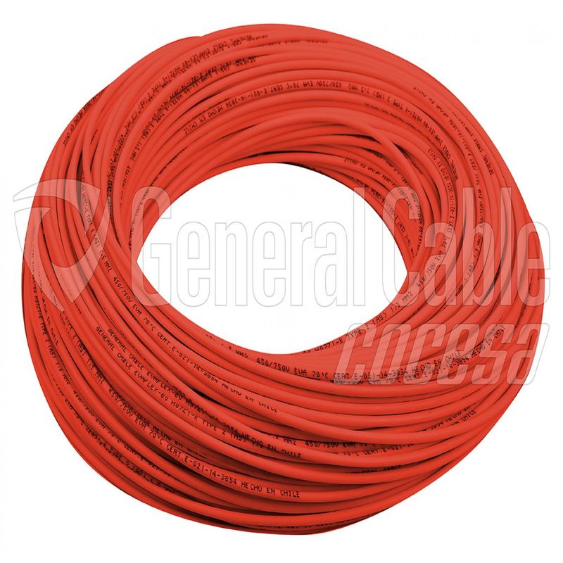 Cable Evaflex 1,5 mm2 rojo rollo 25 m