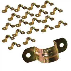Abrazadera Metálica 2 Patas 20 mm 20 un