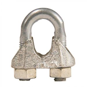 Abrazadera Para Cable 1/4" Zincado