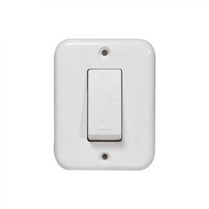 Casquete Interruptor 9/12 1 Módulo Blanco