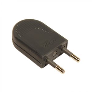 Enchufe Macho Volante 2 Polos 10 A Gris