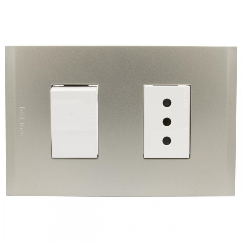 Tomacorriente Enchufe + Interruptor Blanco 10a Hogar Pared