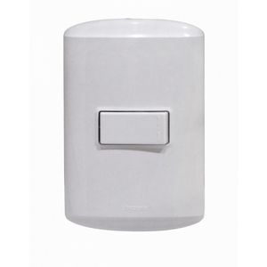 Placa Armada Interruptor 9/12 Simple 10 A Modus Plus Blanco
