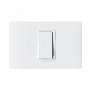 Placa Armada Interruptor 9/24 Simple 10 A Lúzica Blanco