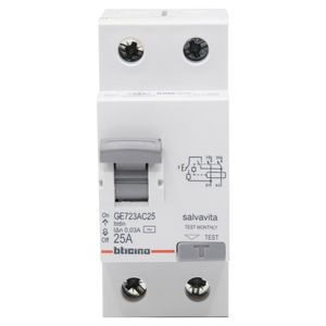 Interruptor Diferencial BTDI 30mA 2 Polos 25 A Blanco