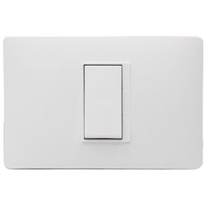 Placa Armada Interruptor 9/12 Simple 10 A Lúzica Blanco