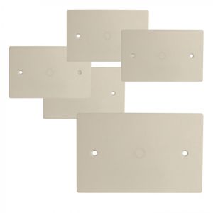 Placa Ciega Plástica 5 un Blanco